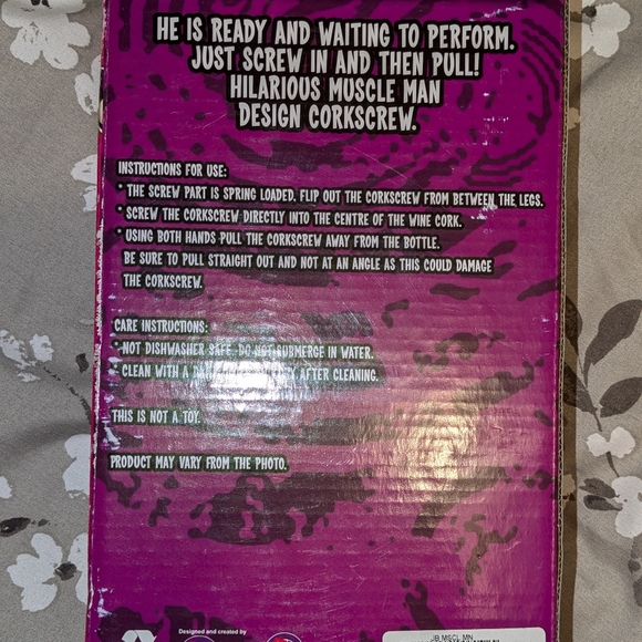 NEW IN BOX MCLOVIN CORKSCREW! Discontinued! Bride, bachelorette,engagement,party - Picture 3 of 6